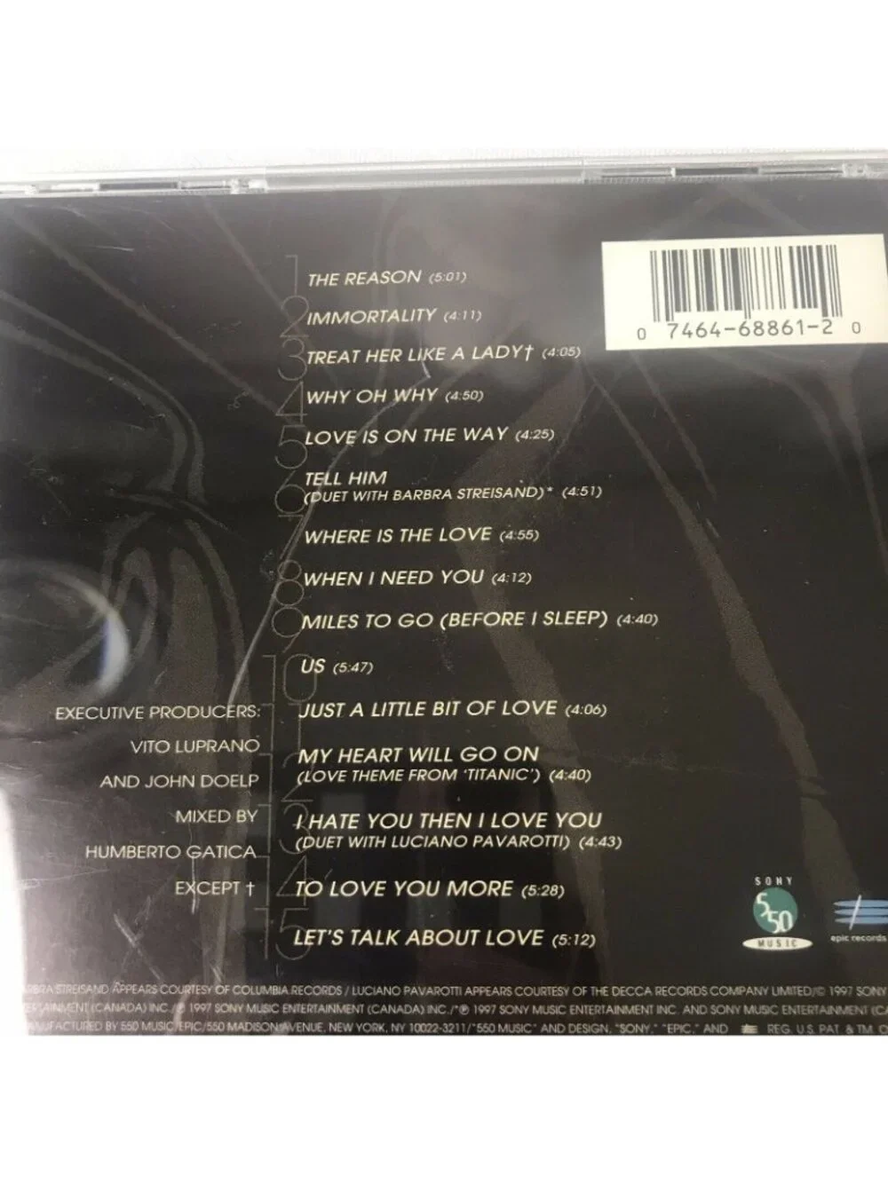 Celine Dion Lets Talk About Love CD Album Includes Titanic Love Theme